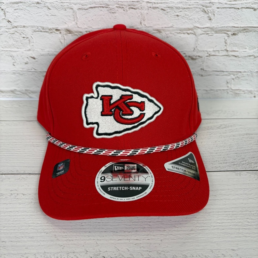 Kansas City Chiefs New Era Multi Rope Stretch Snap 9SEVENTY Adjustable Hat NEW